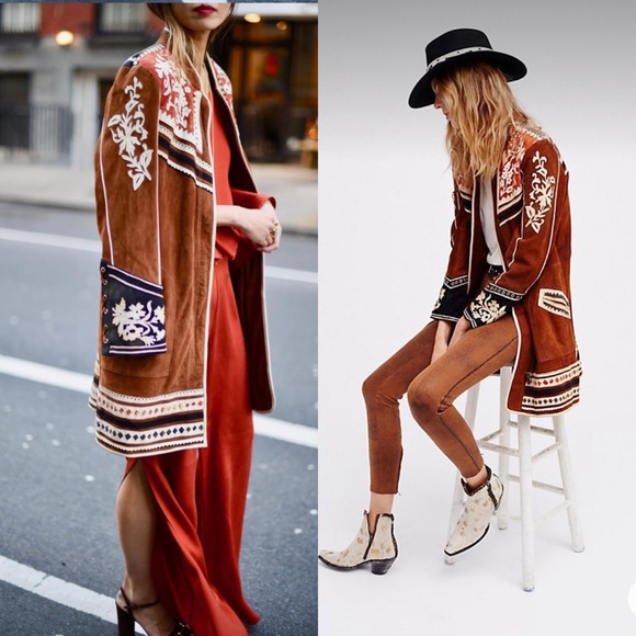 Free People Cavalier Suede Coat Small, Extremely Rare - Picture 10 of 16